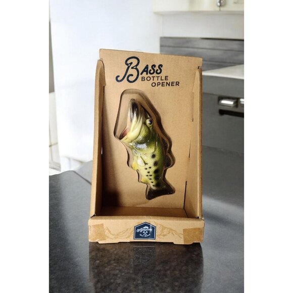 Adventure is Out There Bass Fish Bottle Opener NEW Novelty Handheld - Picture 1 of 5